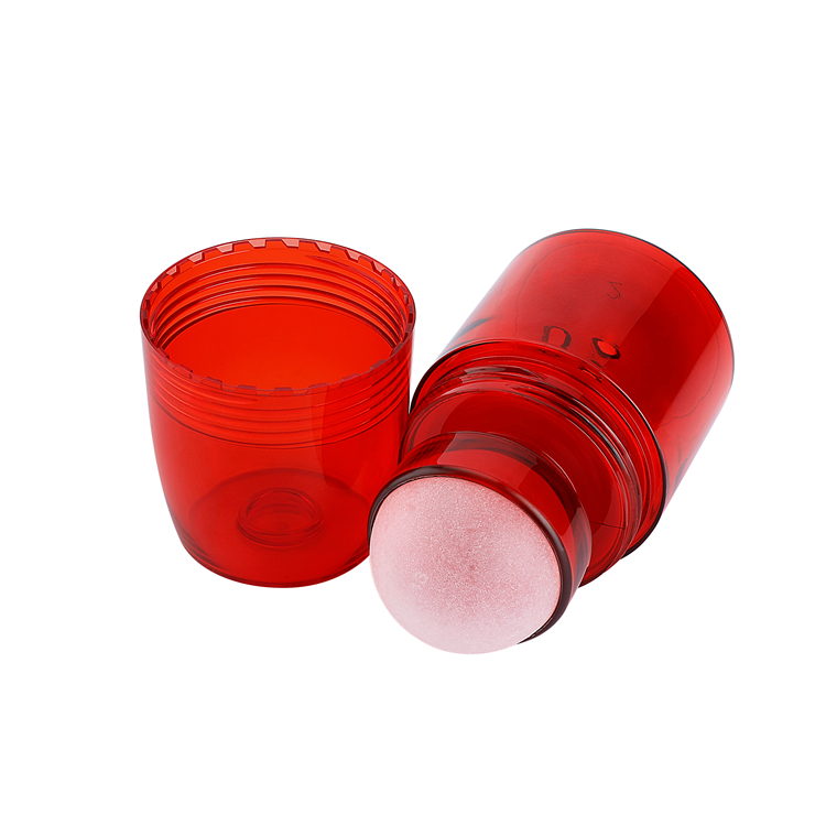 Rollo de lociones desodorantes rellenables vacías rojas de 70ml en botellas de plástico para Perfume de suero, botellas de aceite de perfume con recarga enrollable