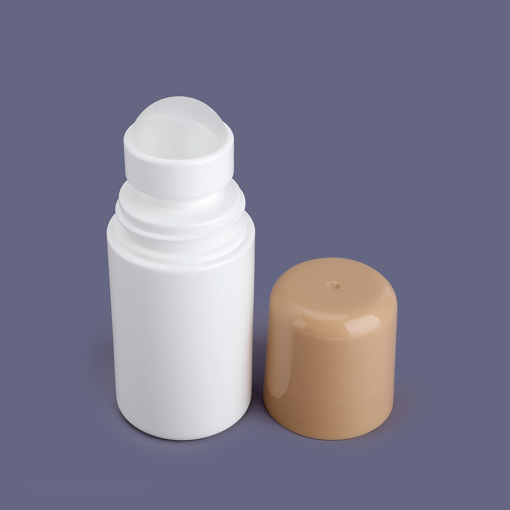 Rollo plástico cosmético de los Pp en la botella, rollo redondo del hombro en la botella, rollo plástico en el lujo de la botella