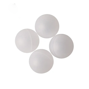 Bola de plástico hueca blanca vacía biodegradable para botella enrollable, proveedores de bolas de plástico huecas, bolas de plástico huecas con orificio